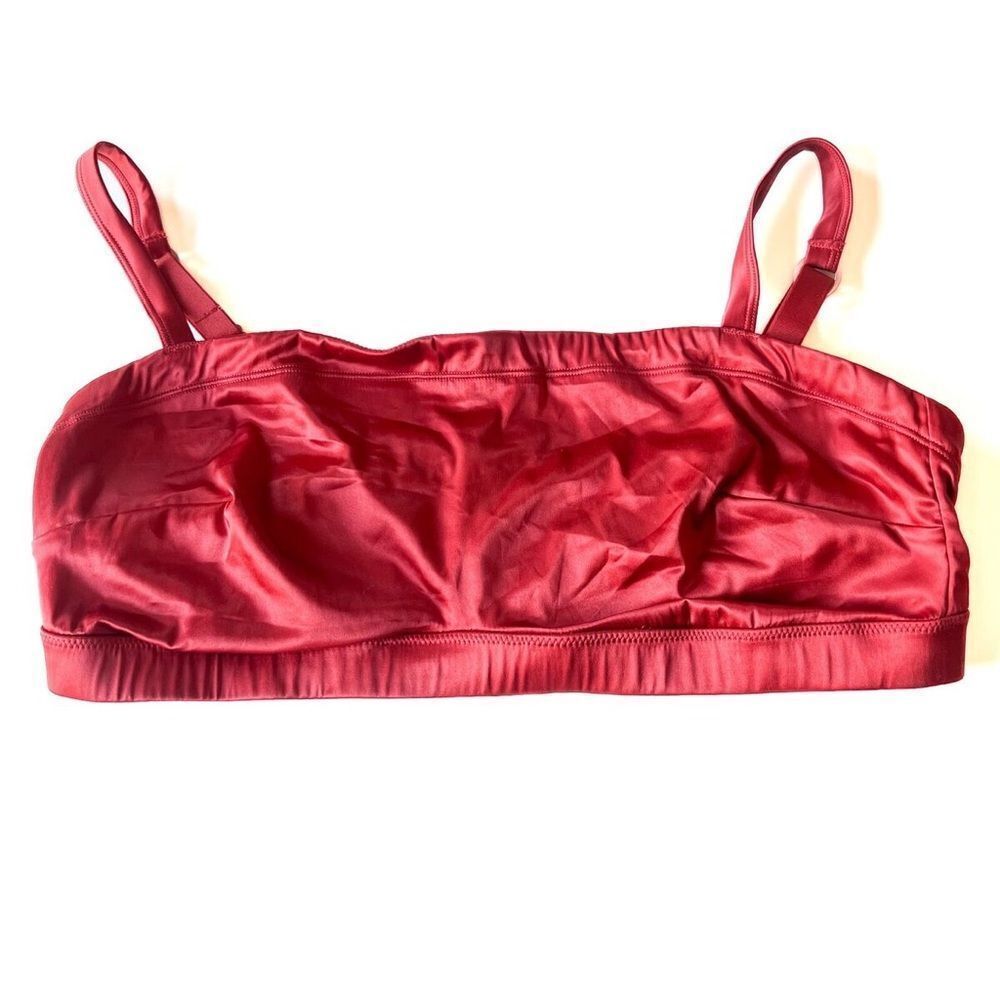 Aerie Bandeau Bra‎ red size small NWT in packaging